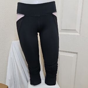 PINK Victoria's Secrete Black and Pink Leggings
